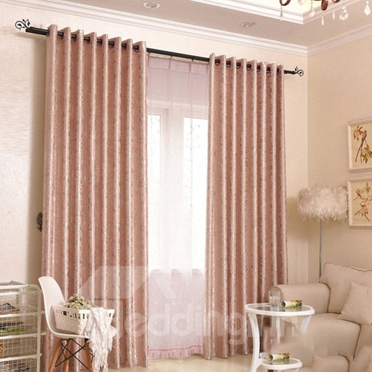 Cortinas para sala de estar, decoración opaca personalizada, Color oro rosa, estilo moderno, 2 paneles