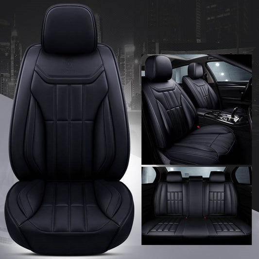 Sport Style Environment-Friendly Leather Material No Fading Easy Cleaning No-Odor Universal Fit Car Seat Covers
