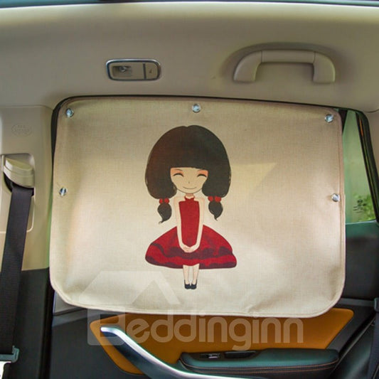 The Girl Next Door Pattern Tela resistente a los rayos UV Fuerte poder de adsorción,Parasol transpirable atóxico inodoro 