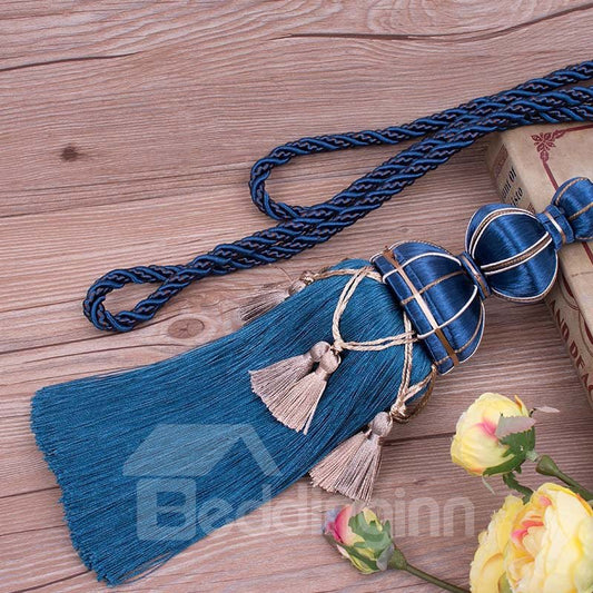 European Style Tassel 1 Pair Decorative Curtain Tiebacks