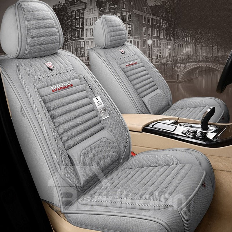 Simple Style Breathable Fabrics Material Comfortable And Soft 5 Seats Truck Universal Fit Car Seat Covers