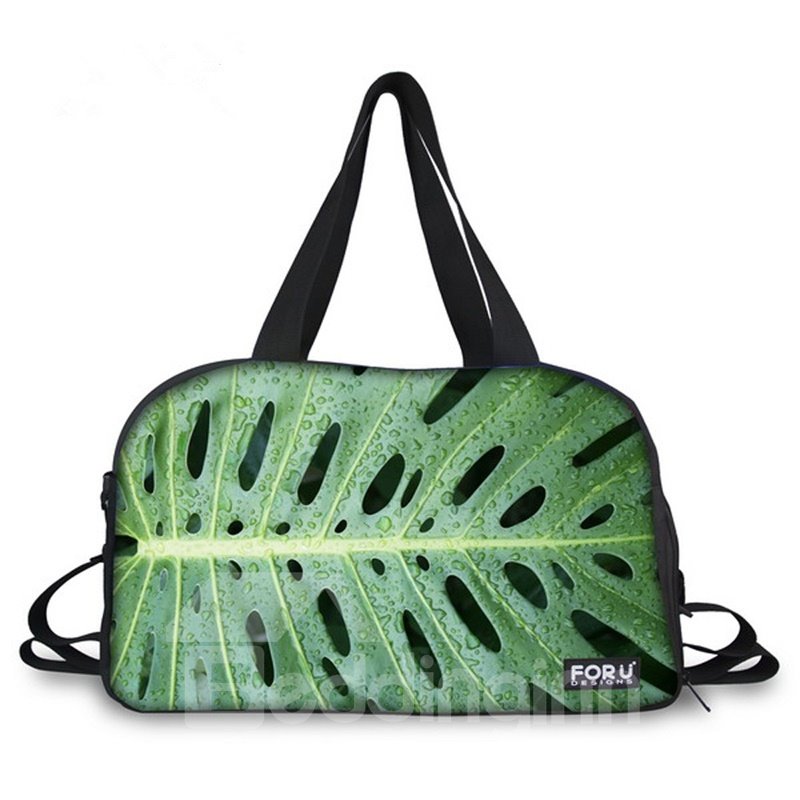 Pretty Leaf Pattern 3D Painted Travel Bag