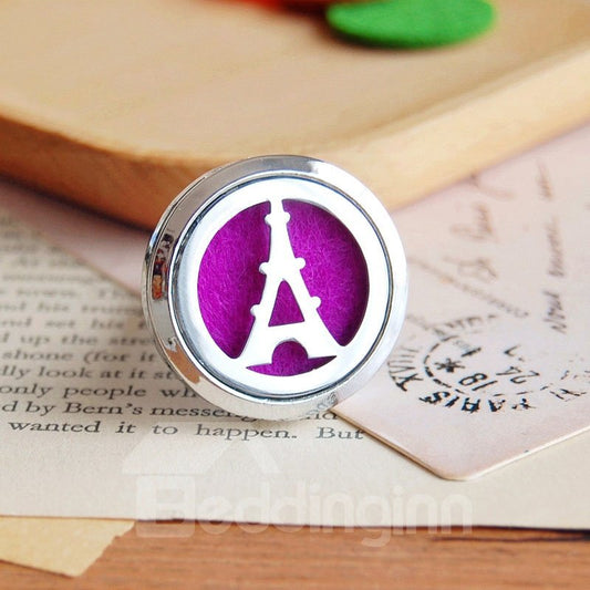 A GIFT OF LOVE Vehicle Aromatherapy Accessories Stainless Steel Hollowed-Out Essential Oil Aromatherapy Clip