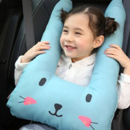 Protector de hombro para cinturón de seguridad de coche para niños, almohada para dormir con almohada para el cuello, bonita almohada para coche 