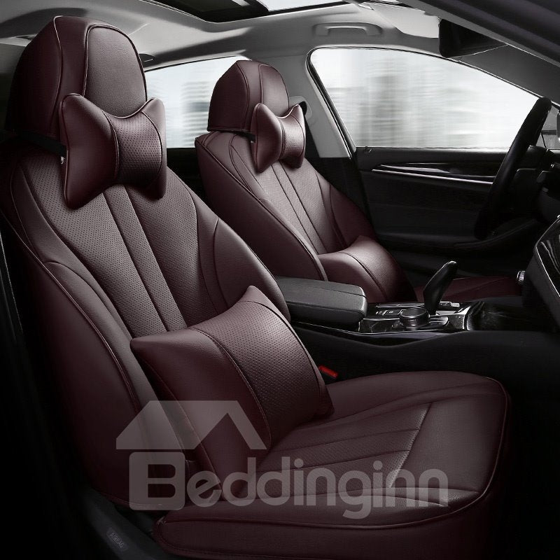 Fundas de asiento de coche personalizadas suaves de cuero de alta calidad con estilo deportivo lujoso