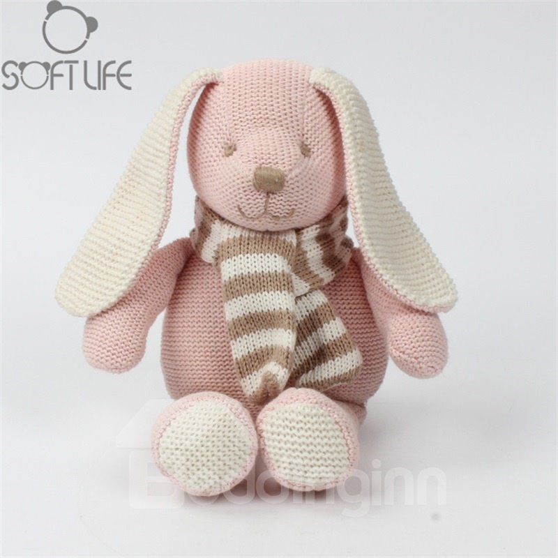 Sueño suave del bebé de la felpa del conejo lindo rosado/juguete reconfortante de la almohada