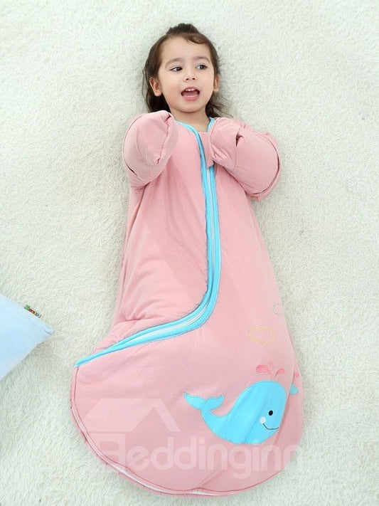 Cartoon Cotton Kick-proof Children Sleeping Bag Unisex Print Sleeping Bags