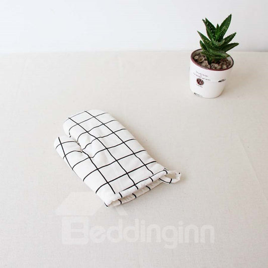 Bettwäscheinn Baumwoll-Plaid-Isolierhandschuhe