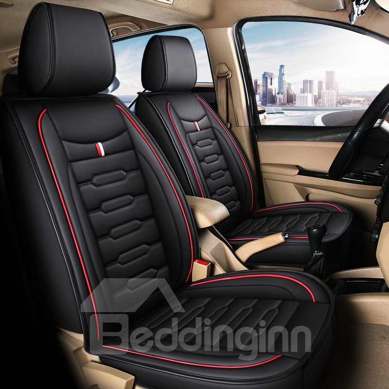 Full Coverage Wear Resistant Durable Leather 1 Front Car Seat Cover Suitable For Most Cars/ 7-Seater Seat Covers Can Be Customized