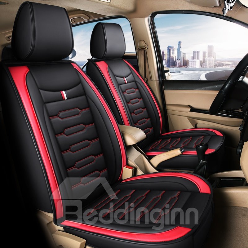 Full Coverage Wear Resistant Durable Leather 1 Front Car Seat Cover Suitable For Most Cars/ 7-Seater Seat Covers Can Be Customized