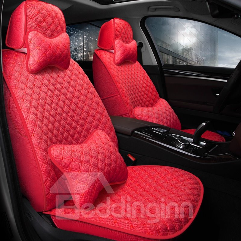 Extreme Comfort Flax Material Mini Cushions Design Custom Fit Car Seat Covers
