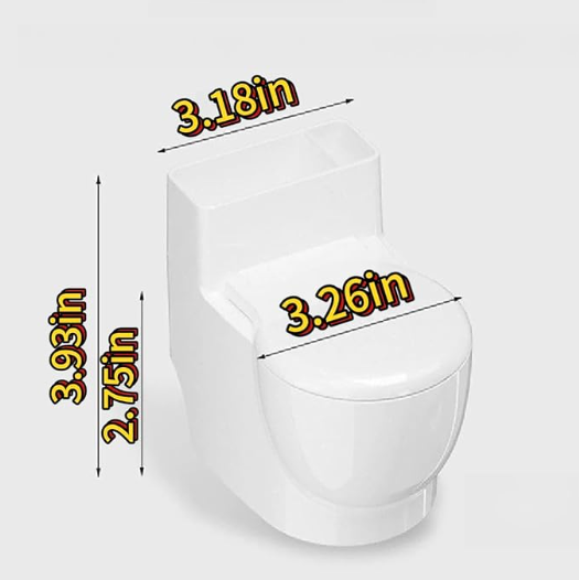 Toilet Water Bowl for Cat,Toilet Shaped Pet Water Dispenser for Cat Dog, Small Funny Bowl for Dogs and Cats Hilarious Gravity Pet Fountain, for Your Cat Drink More Water (White)