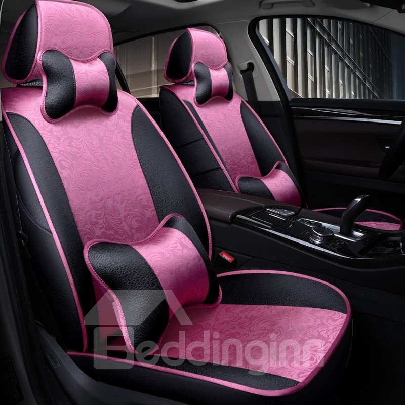 Diseño elegante, cómodo, suave y sedoso, con almohadas, fundas de asiento de coche aptas personalizadas 