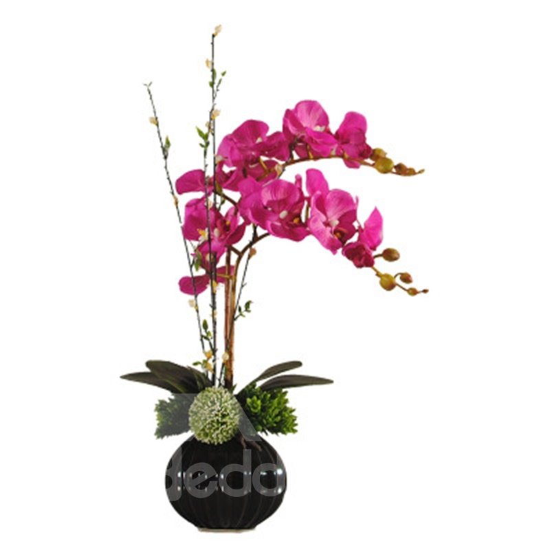 Fresh and Elegant Camellias and Plums Artificial Flowers Home Decorative Flowers Set