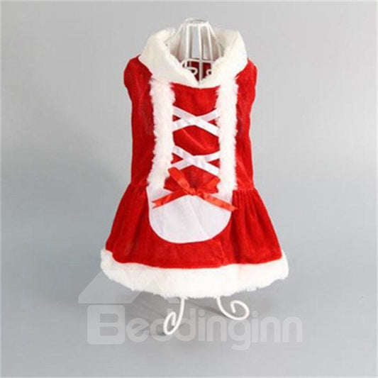 Hundekostüm Weihnachten Haustier Kleidung Winter Hoodie Mantel Kleid
