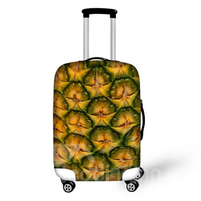 3D-bemalte Gepäckabdeckung mit Ananasschalenmuster 