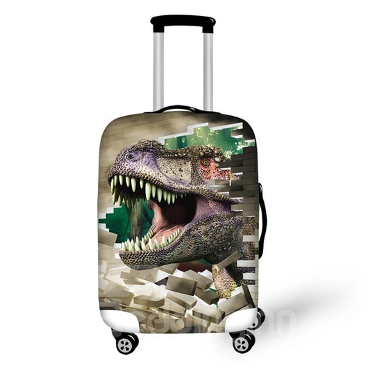 Protector de cubierta de equipaje impermeable con patrón de dinosaurio 3D 19 20 21