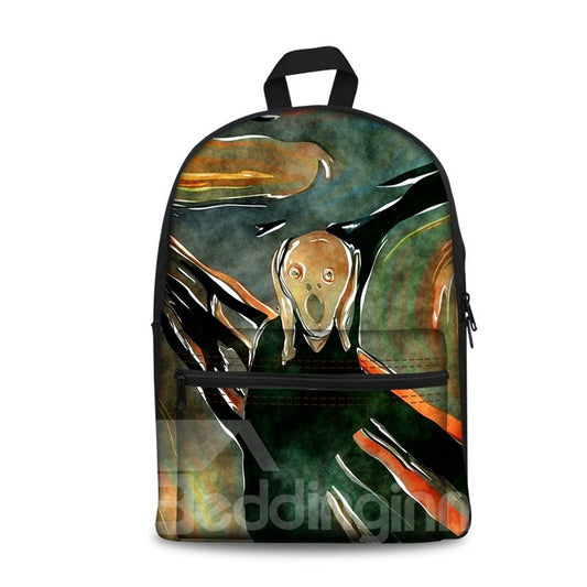 Kunstwerk „Der Schrei“ von Edvard Munch Muster Schule Outdoor für Man&amp;Woman Rucksack