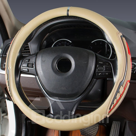 High-quality Leather Fabric Wear-resistant Dirt-resistant and Non-slip Suitable for 98% of Cars Steering Wheel Covers