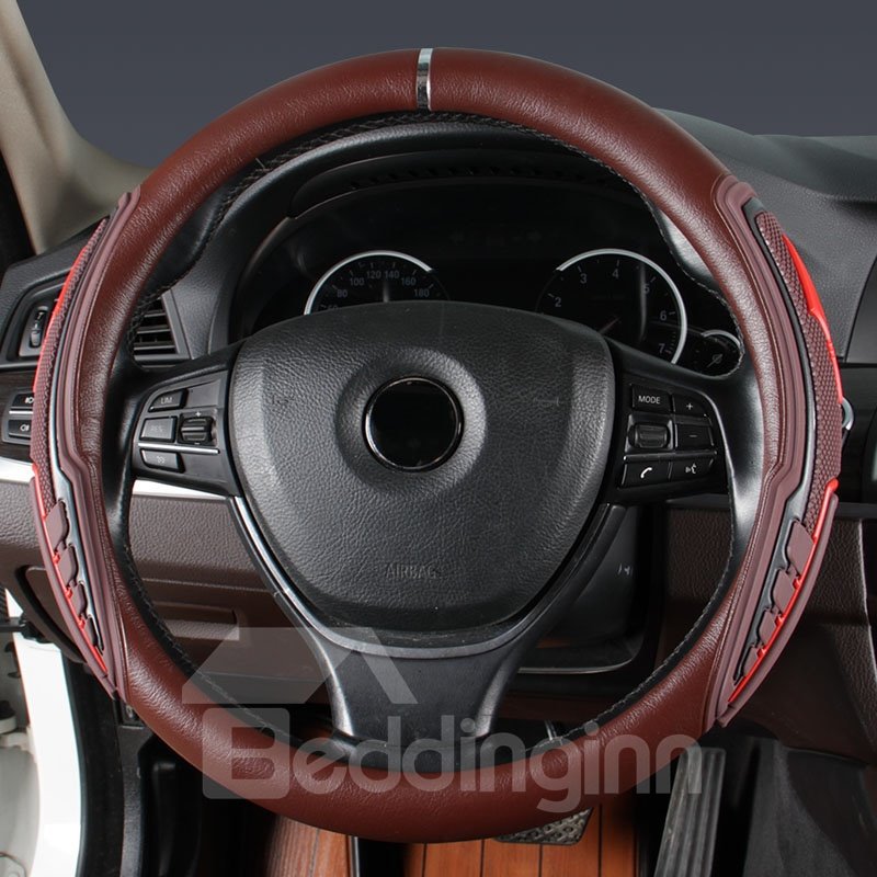 Hochwertiger Lederstoff, verschleißfest, schmutzabweisend und rutschfest, geeignet für 98 % der Lenkradbezüge von Autos 