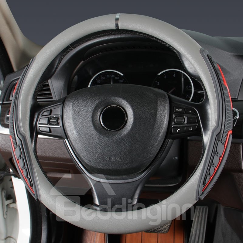 Hochwertiger Lederstoff, verschleißfest, schmutzabweisend und rutschfest, geeignet für 98 % der Lenkradbezüge von Autos 