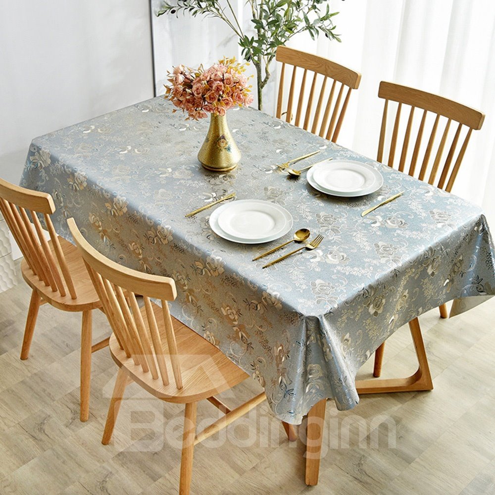 Mantel moderno impermeable a prueba de quemaduras y aceite, tapete de mesa de centro de PVC no lavable, mantel nórdico Rectangular para el hogar 