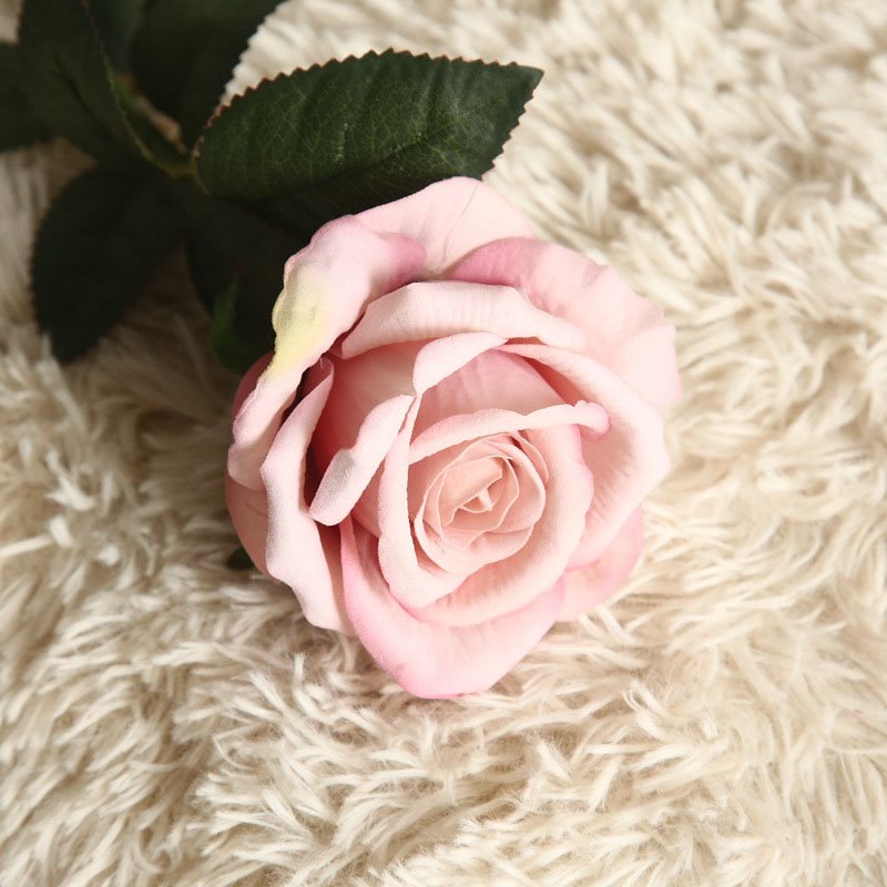 Rosa de seda Artificial, flores falsas, ramo de novia para boda, decoración para el hogar, oficina, arreglos de decoración para fiestas