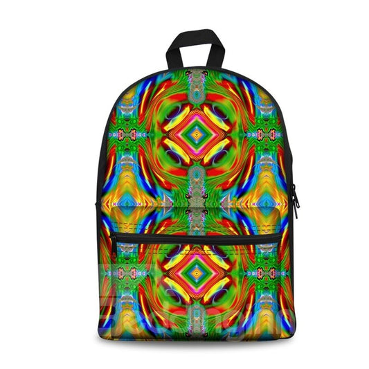 Bohemia Style 3D-Muster Schule Outdoor für Mann und Frau Rucksack