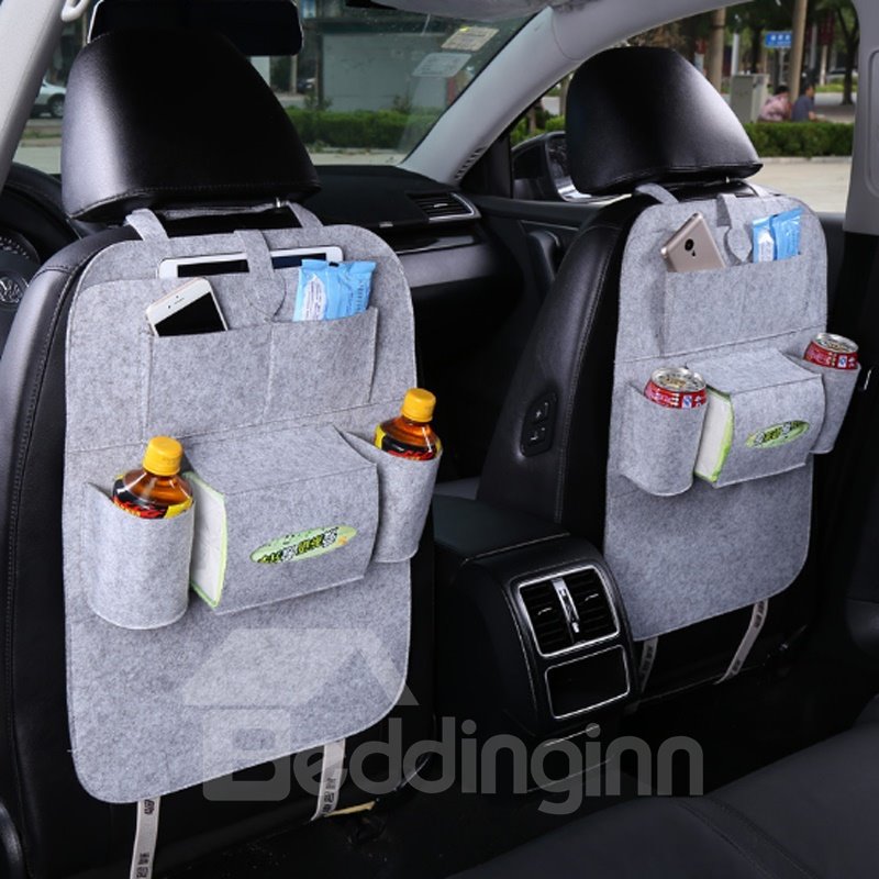 Classical High Rave Car Storage Bag Auto Backseat Organizer Pair