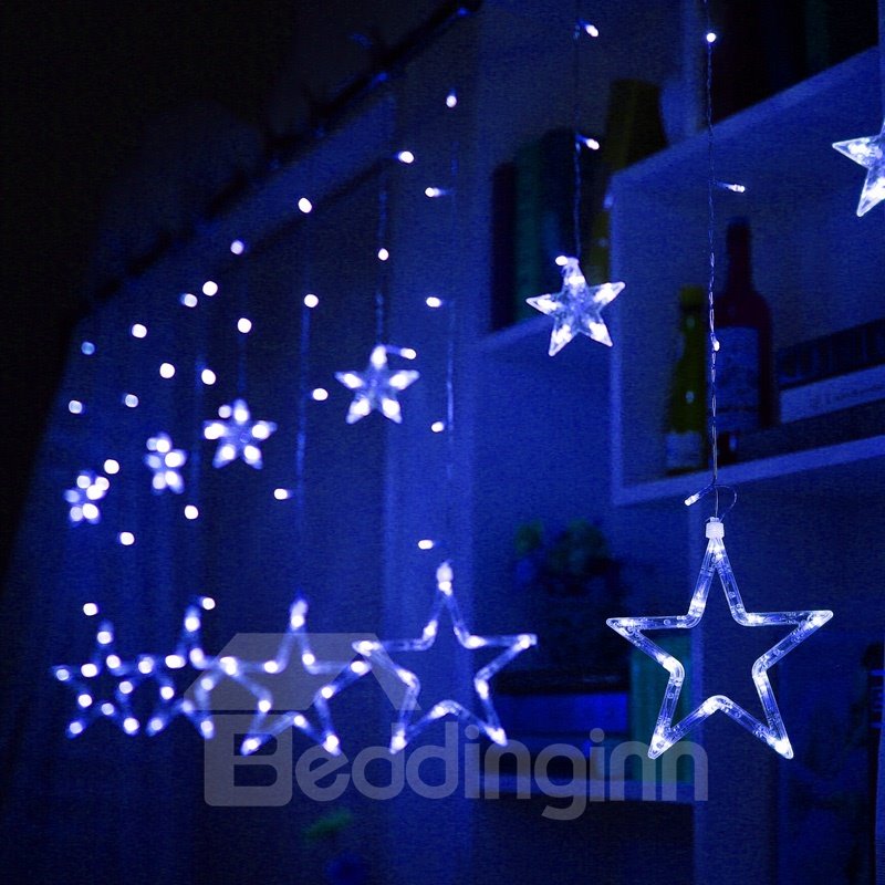 Star Shape Christmas Decoration Wedding Ins Style PVC LED Lights