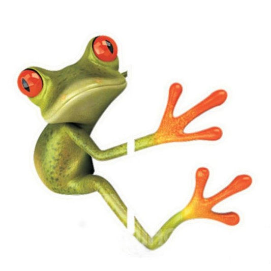 La interesante pegatina para coche que abraza la puerta