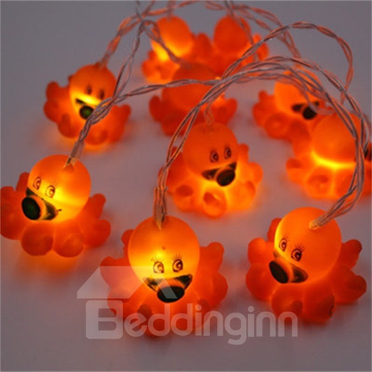 Lovely and Cute Octopus Home and Children's Room Decorative LED String Lights