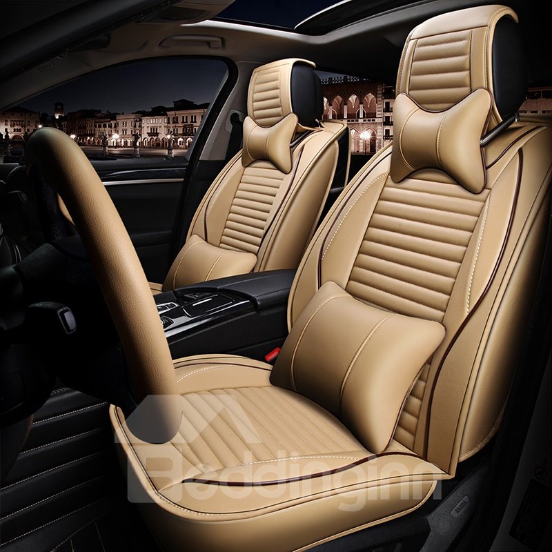 Sports Style 3D Stripes Design Superior Material Universal Five Car Seat Covers