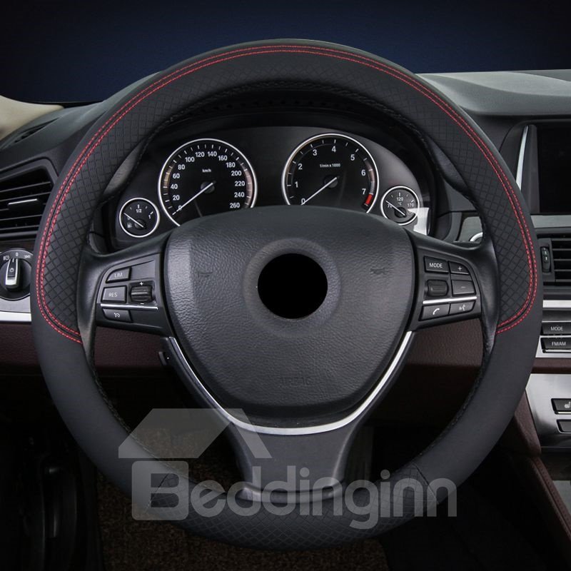 Microfiber Leather Permeability Microfiber Leather Cost-Effective Steering Wheel Cover