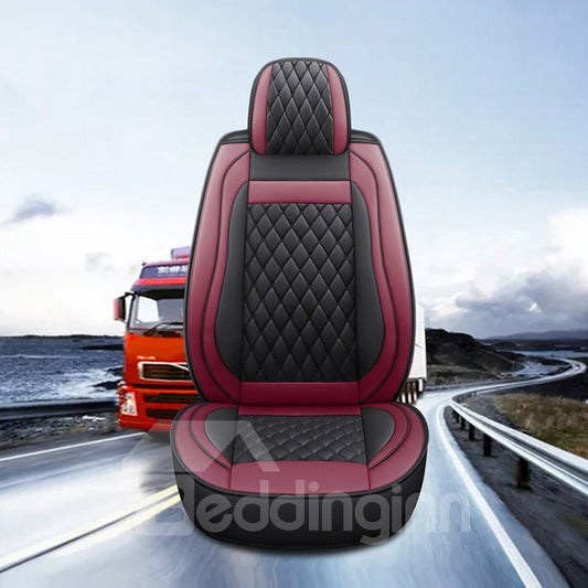 1 Uds. Cobertura total de cuero duradero, resistente al desgaste, resistente a la suciedad y no decolorada, 1 funda para asiento delantero adecuada para la mayoría de los coches 