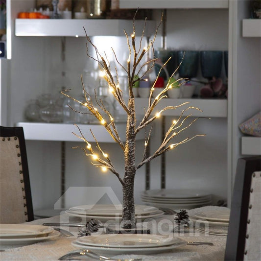 Árbol de abedul iluminado, funciona con pilas y alimentación USB, lámpara de árbol de mesa, luces de árbol de abedul bonsái con LED blanco cálido para decoración de bodas, festivales y fiestas en casa