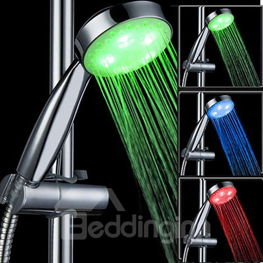 Grifo de cabezal de ducha con cambio de colores, LED único y creativo, 3 colores 