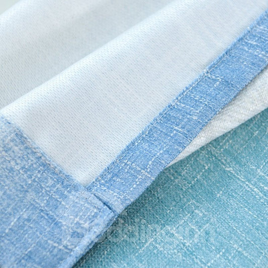 Simple Design Blackout Cotton Material Curtain Sets