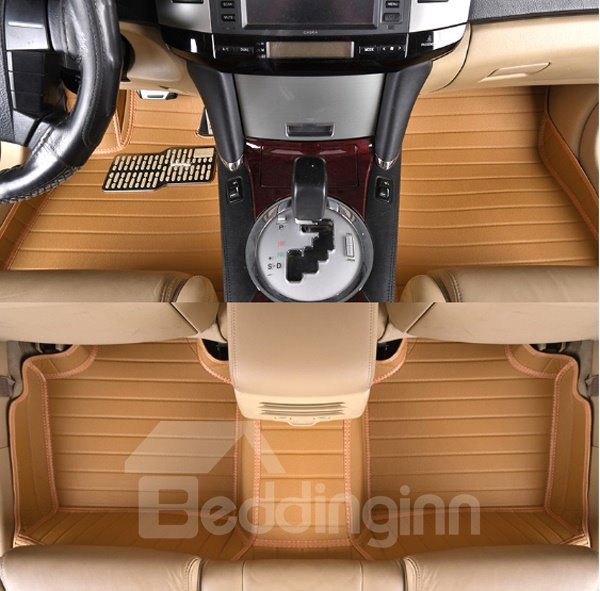 Anti-Skidding Waterproof Fashion Bright Color Design PVC Leather Custom Car Floor Mats