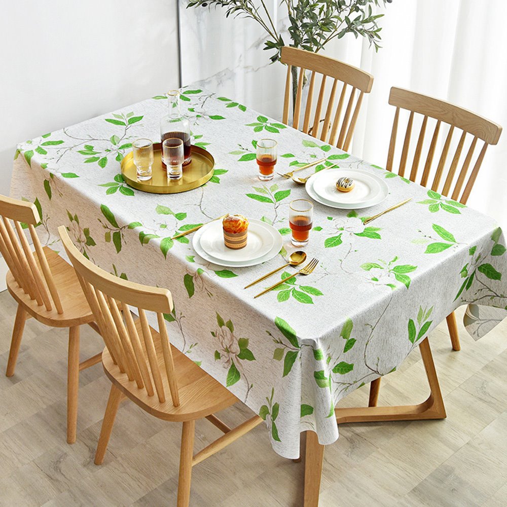 Mantel moderno impermeable a prueba de quemaduras y aceite, tapete de mesa de centro de PVC no lavable, mantel nórdico Rectangular para el hogar 