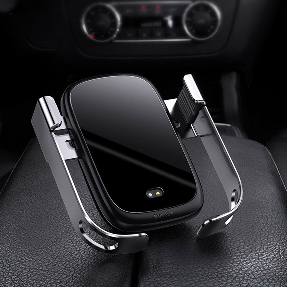 Soporte de teléfono móvil montado en el vehículo Soporte de gravedad del vehículo Salida de sensor infrarrojo inteligente Carga inalámbrica 