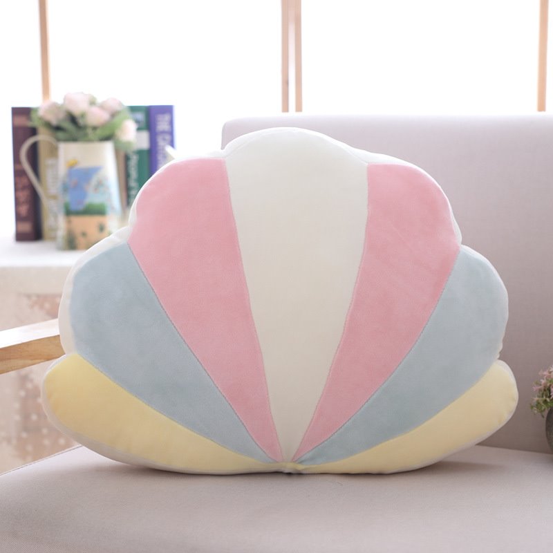 Startseite Kinder Regenbogen Schlafen Wurfkissen Cartoon Mond Stern Regenbogen Muschelkissen Niedliche Daunenbaumwolle Geschenk für Schlafsofa PP-Baumwolle