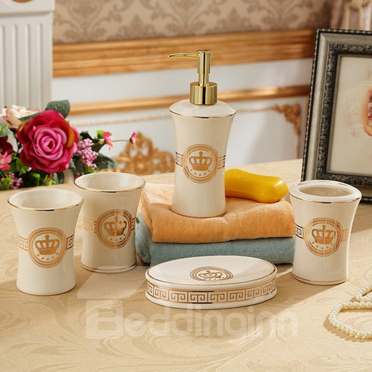 5-teiliges Badezimmer-Ensemble im europäischen klassischen Stil