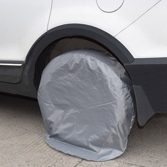 Prior Cubiertas impermeables para ruedas de vehículos con protección solar, 4 piezas