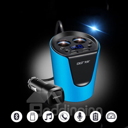 Cargador de teléfono tipo taza con conexión Bluetooth