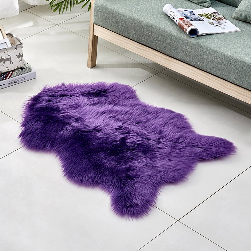 Alfombra de piel de oveja sintética ultrasuave, alfombra esponjosa, alfombra peluda, alfombras para dormitorio y sala de estar 