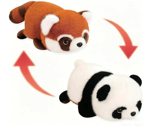 YUKOUQIAN Red Panda Stuffed Animal Cute Panda Plush Doll Toy 8 inch for Girls Boys Christmas (tranf Panda red Panda)