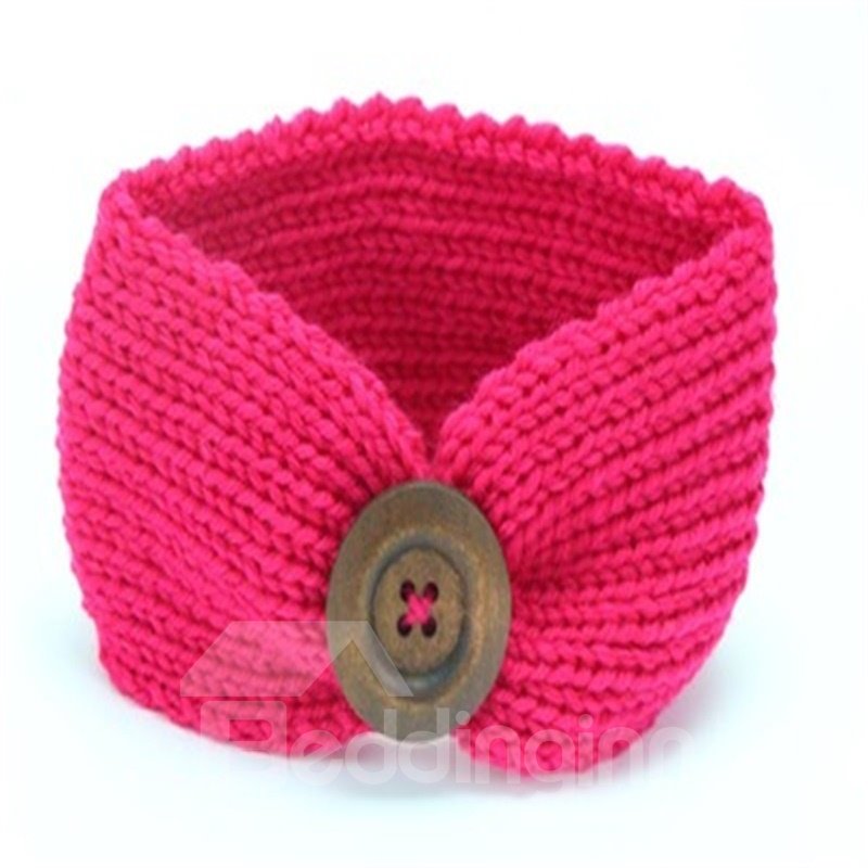 Button Decoration Acrylic Simple Multi-Color 1-Piece Baby Hair Band