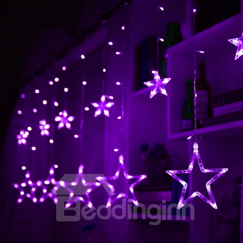 Star Shape Christmas Decoration Wedding Ins Style PVC LED Lights
