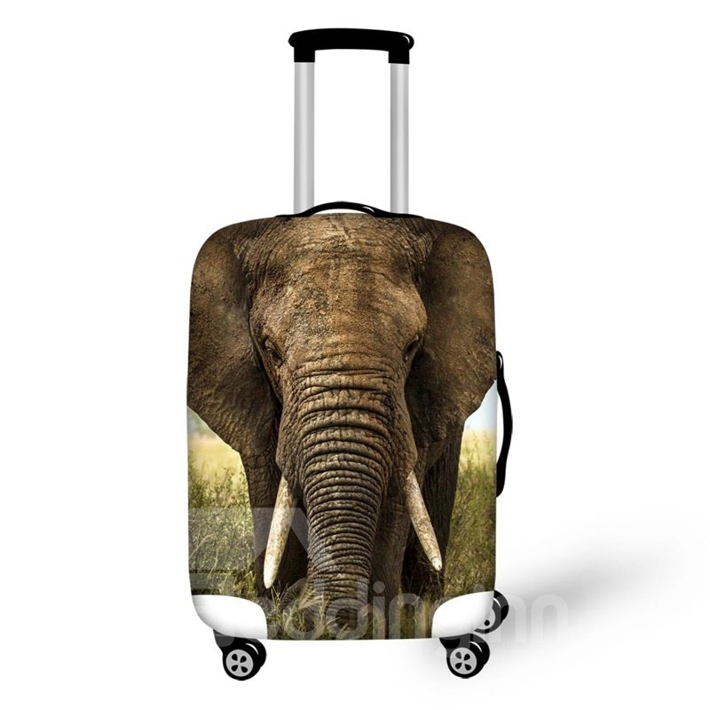 3D Elephant Animasls Pattern Waterproof Luggage Cover Protector 19 20 21